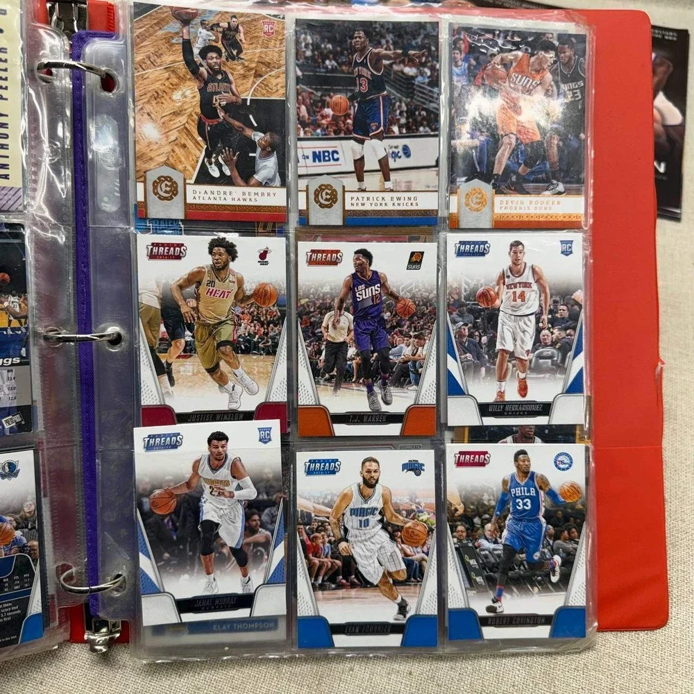 NBA Basketball Card Lot Panini Hoops Donruss Threads Rookie Cards Albums
